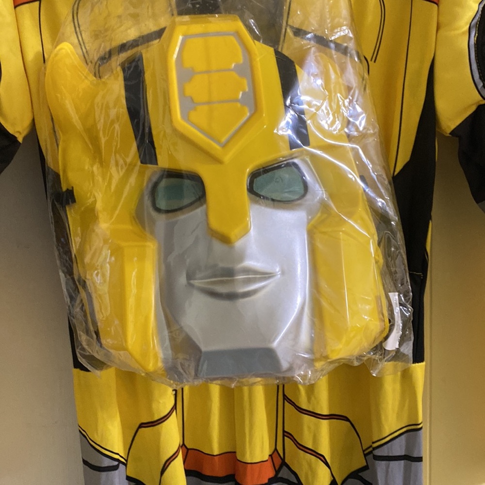NEW Transformers Muscle Bumble Bee Costume for Kids 10/12 - Picture 4 of 4